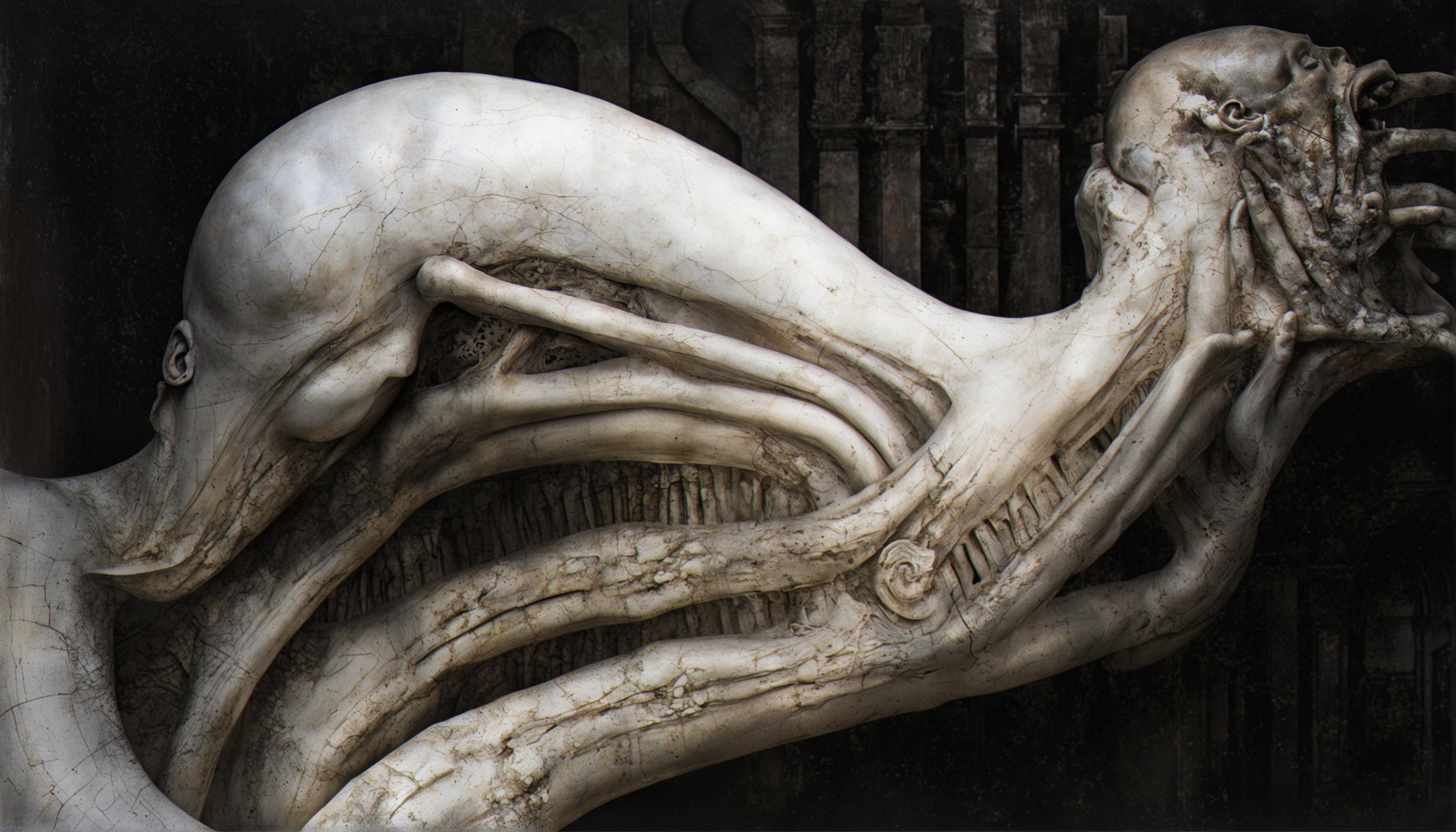 H. R. Giger SDXL 1.0 art style lora image by mattstadon