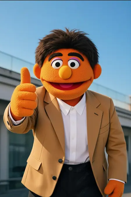 Sesame Street style fo kontext