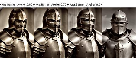 analog film photo photo closeup portrait,  happy (knight in armor:1.3), detailed,  <lora:BarnumAtelier:0.85> . faded film, desaturated, 35mm photo, grainy, vignette, vintage, Kodachrome, Lomography, stained, highly detailed, found footage