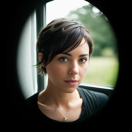 RAW photograph (portrait) of <aubreyplazaface> a 30 yo woman short hair, (background is a bedroom window) wallpaper, poster, sharp focus, insanely detailed, lush detail, perfectionism, max detail, 4k, 8k, HD, UHD, masterpiece, hard edge, studio portrait, studio photography Leica M2, sigma 50mm Lens, f/5.6, #myportfolio, 500px