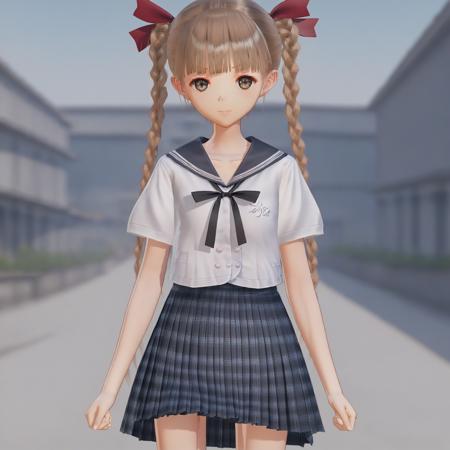 shijou yuzuki reflector, school uniform