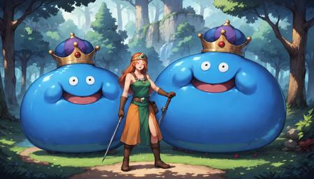  king slime,slime (dragon quest),crown