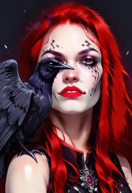 Portrait With Bird Over One Eye Pony/IL | Shrekman Concepts Collection