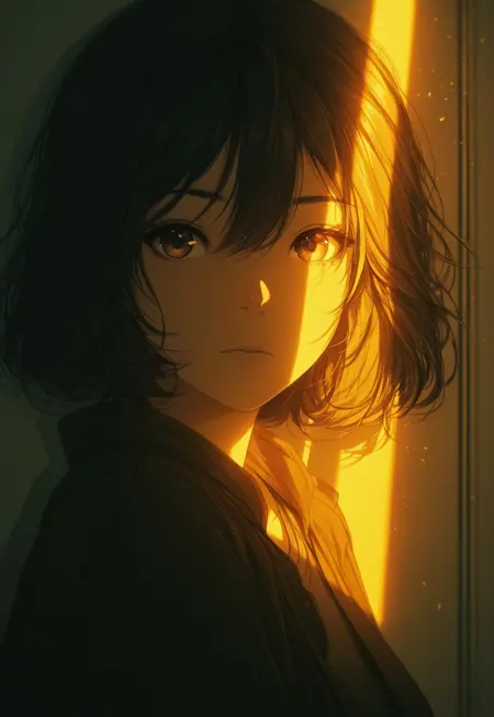 Shaft of light (mood art, dramatic lighting)