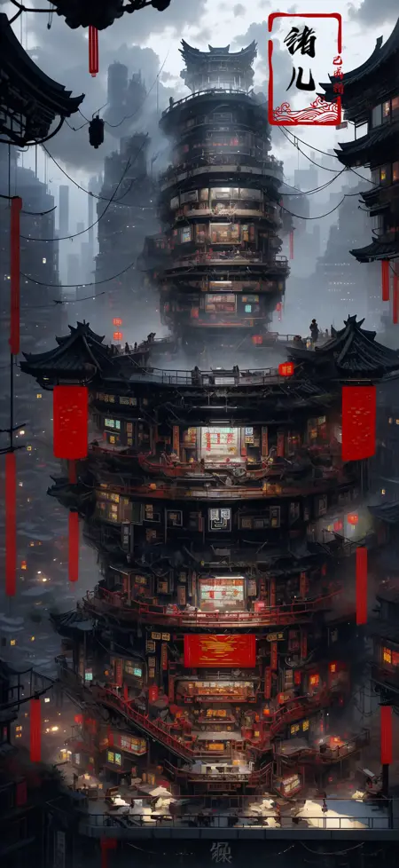 绪儿-卡通建筑盲盒