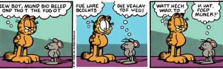 garfield, mouse