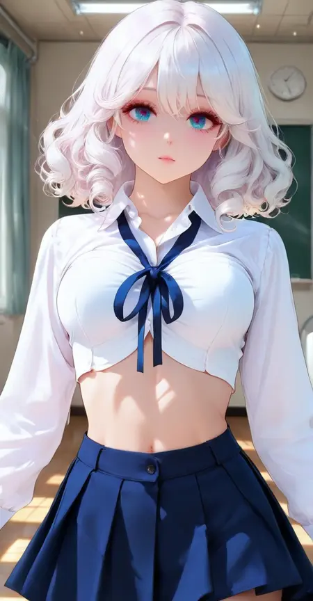 Short school uniform