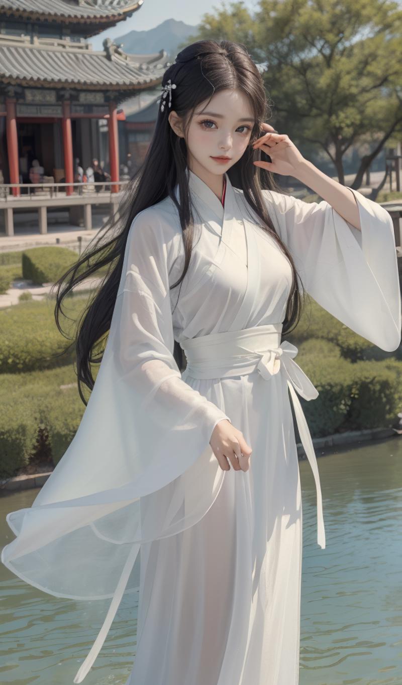 一件简单的白色汉服 a simple white hanfu image by YuriTanaka