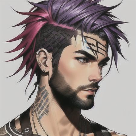 Handsome Punk Man