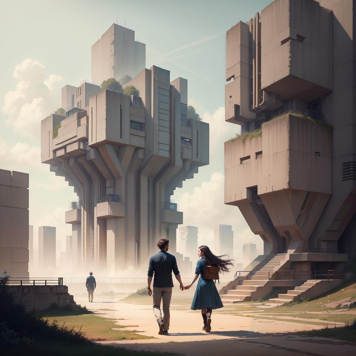 Brutalist tech - World Morph image by navimixu