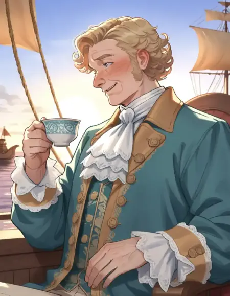 Stede Bonnet - Our Flag Means Death / OFMD - LORA (FANART TRAINED) - Toon Version