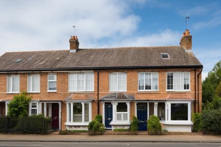 {high|low} angle,  wide angle photo, english houses, london, terraced houses,  {Georgian|Victorian|Edwardian|30s Semi} house, {bay windows|}, {gable|}, {chimneys|}, {rendered|brick} wall, bushes, {arched doorway|}, {low wall around front yard|}, {pavement|}, {straight|slanted} roof, <lora:add_detail:0.5>, blue skies, cloudy
 <lora:english house front_epoch_5:0.3>, RAW photo, 8k uhd, dslr, soft lighting, high quality, film grain, Fujifilm XT3, lr