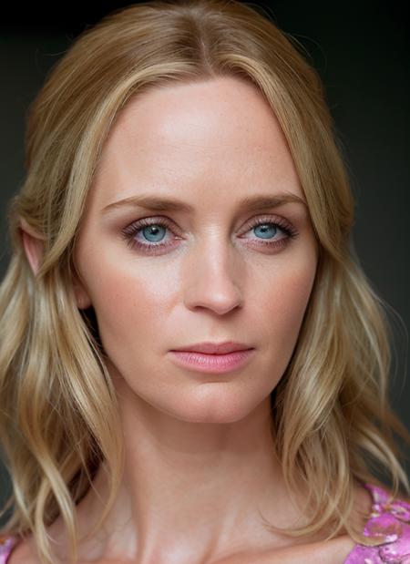 portrait of skswoman, regretful , wearing couture , with Choppy layers , background summer, epic (photo, studio lighting, hard light, sony a7, 50 mm, matte skin, pores, colors, hyperdetailed, hyperrealistic), <lyco:Emily Blunt:1.0>