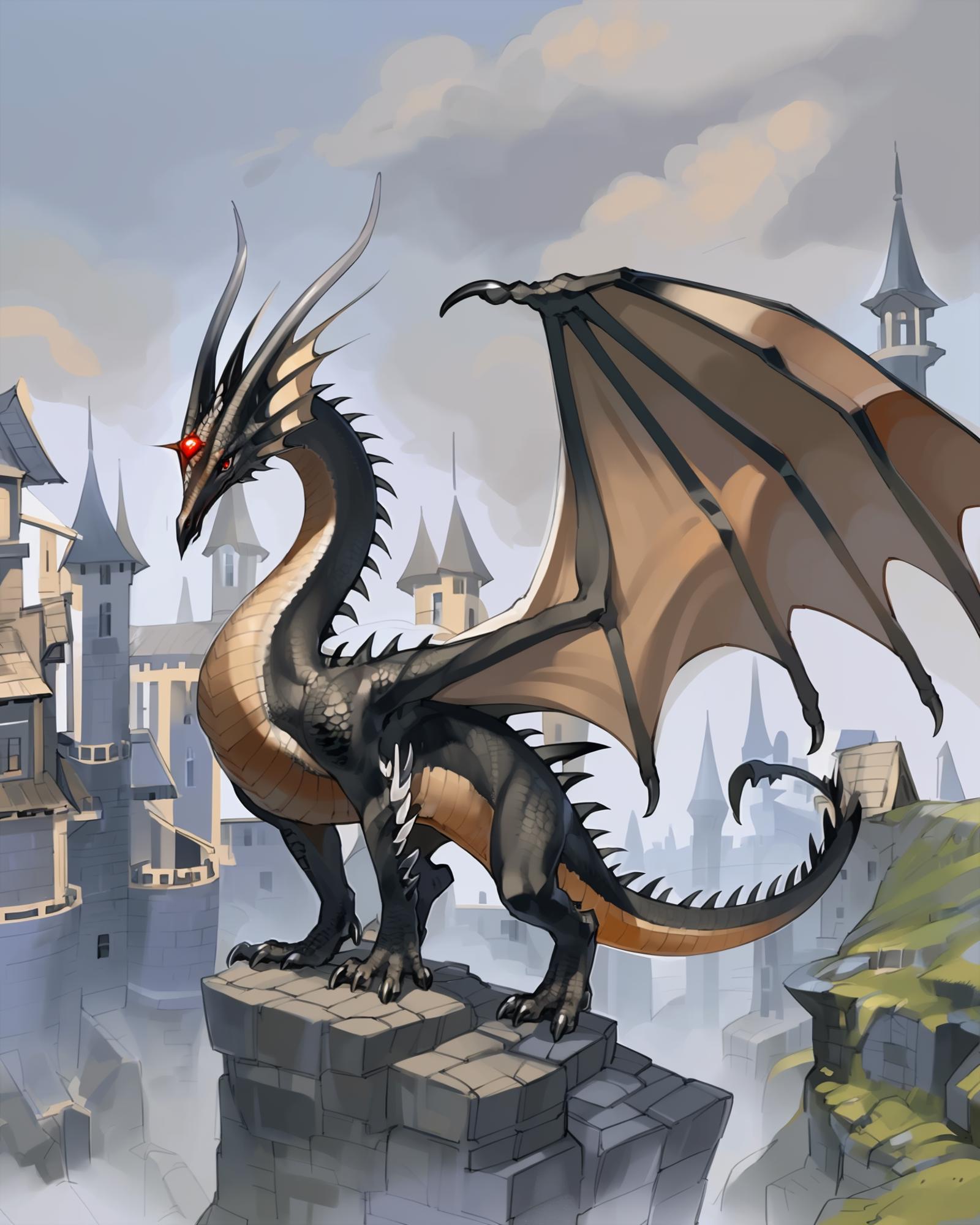Black Dragon Kalameet image by Valstrix