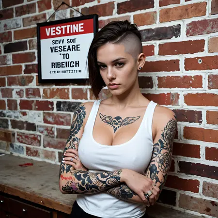 Tattoo Studio Alt Receptionist Girl Realistic Wildcard Pack