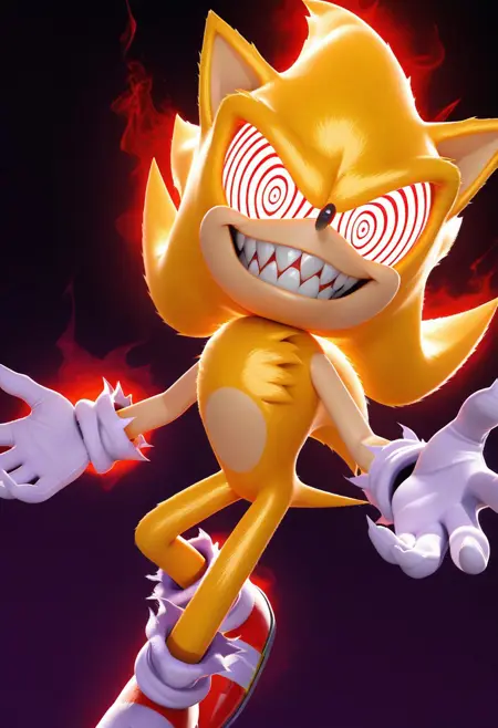 Fleetway Super Sonic - Sonic The Comic