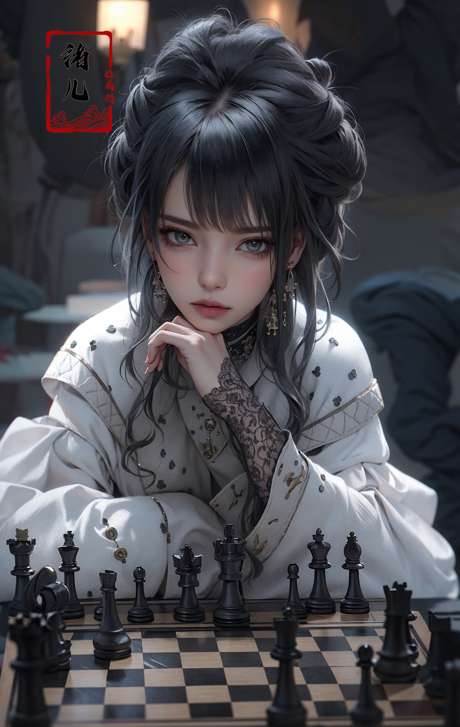 绪儿-国际象棋御姐 chess【Face model】 image by XRYCJ