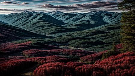 ((masterpiece:1.4,best quality)), cloud,  outdoors
(mountains), spring glade, scenery, sky, winter,
(early morning:1.4),morning red, high detail, abundant, 8k, high detail, wallpaper,
<lora:more_details:1.5>,  <lora:RedDataGirlAnimeBackgrounds-08:1>