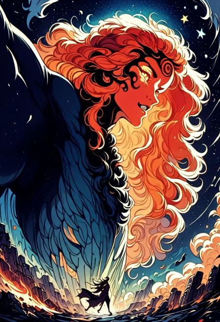 score_9, score_8_up, score_7_up, score_6_up, score_5_up, score_4_up, Hindu god, dancing kicking and flailing in front of a churning cosmos, four arms, psychedelic occult signs and runes, exaggerated, skinny, dutch angle, dark space, stars and nebulae