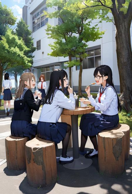 学校の中庭 School courtyard SDXL SDXL_V1