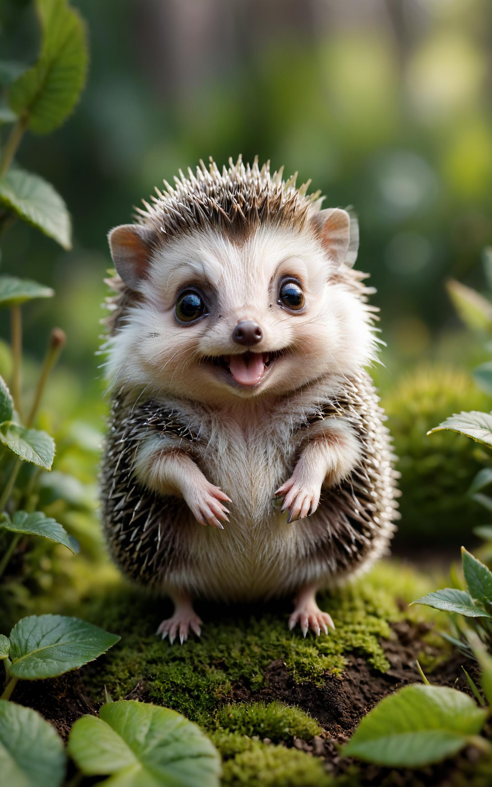 A Small Cute Animal with Large Eyes Posing for a Picture.
