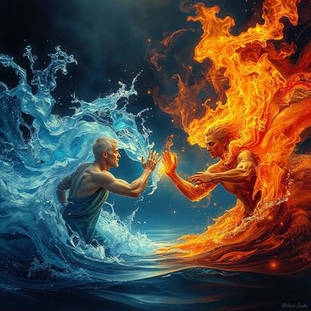 Water and Fire Clashing, Deep Psybience, True Vision