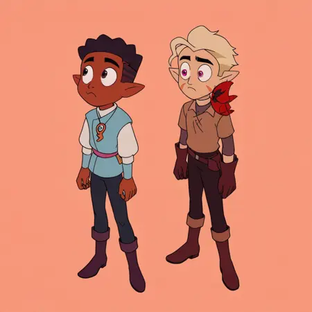 The Owl House Gus x Hunter