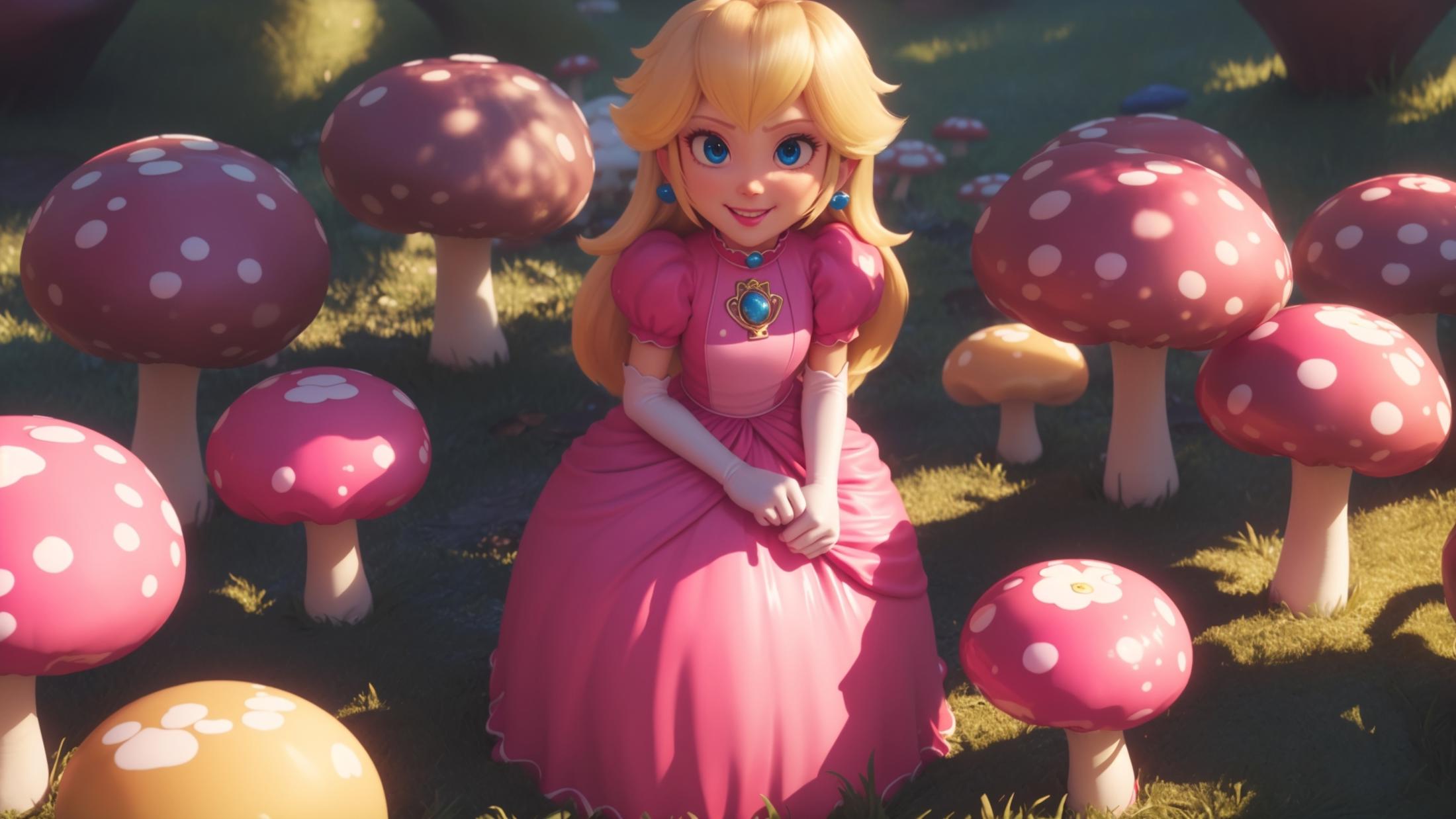 princess peach - The Super Mario Bros. Movie - movie like image by marusame