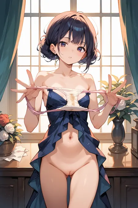 SDXL Pony Poses Show panties