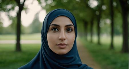 cinematic film still of  Cinematic Film stock footage in (arri alexa style) Kodak film print,  <lora:Hijab:1> a woman wearing a hijab is posing for a picture Hijab style, shallow depth of field, vignette, highly detailed, high budget, bokeh, cinemascope, moody, epic, gorgeous, film grain, grainy