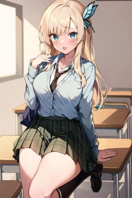 SenaKashiwazaki, 1girl, solo,  st._chronica_academy_school_uniform
 <lora:Sena:0.8>