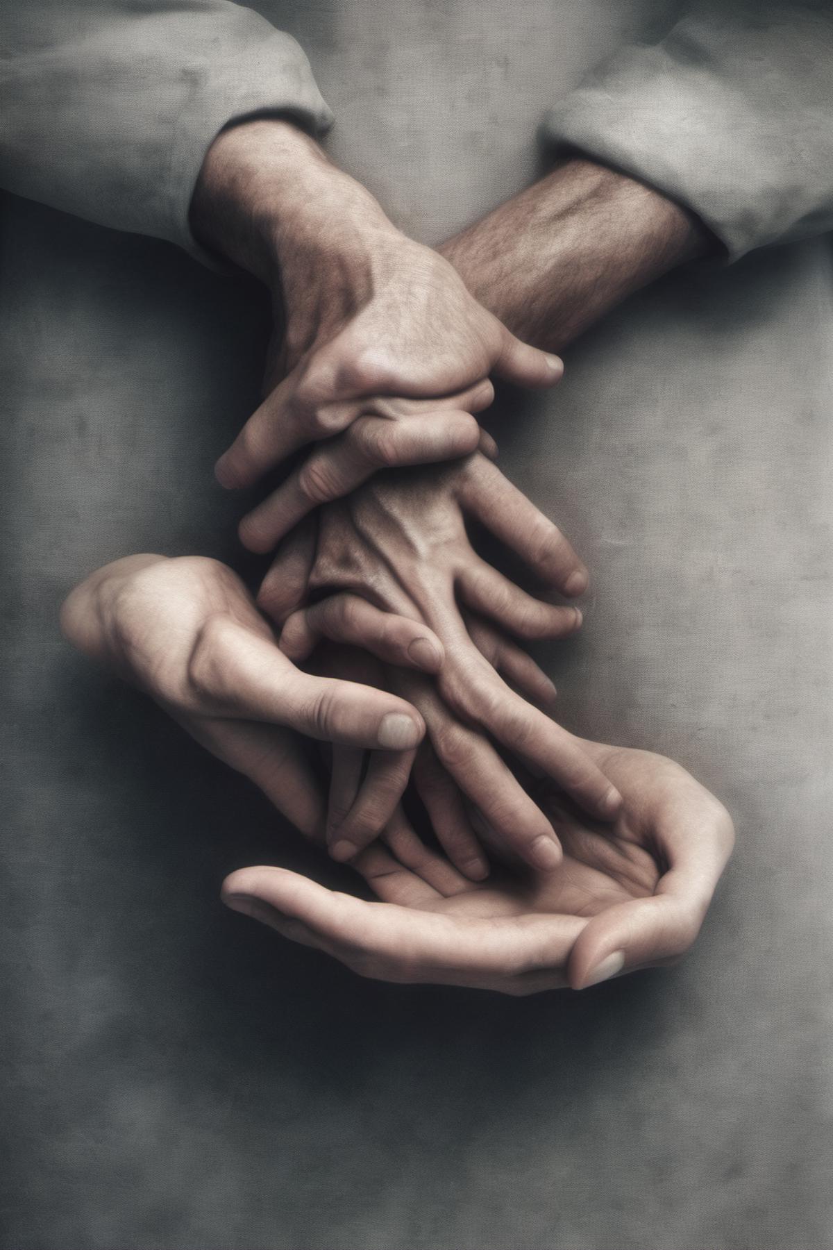 man hands, front view, photorealistic, RAW photo