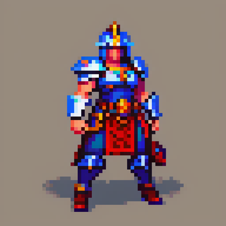 A warrior, game asset, detailed
, pixel art, PixArFK,
<lora:PixArFK6415PasWithoutTE:1>