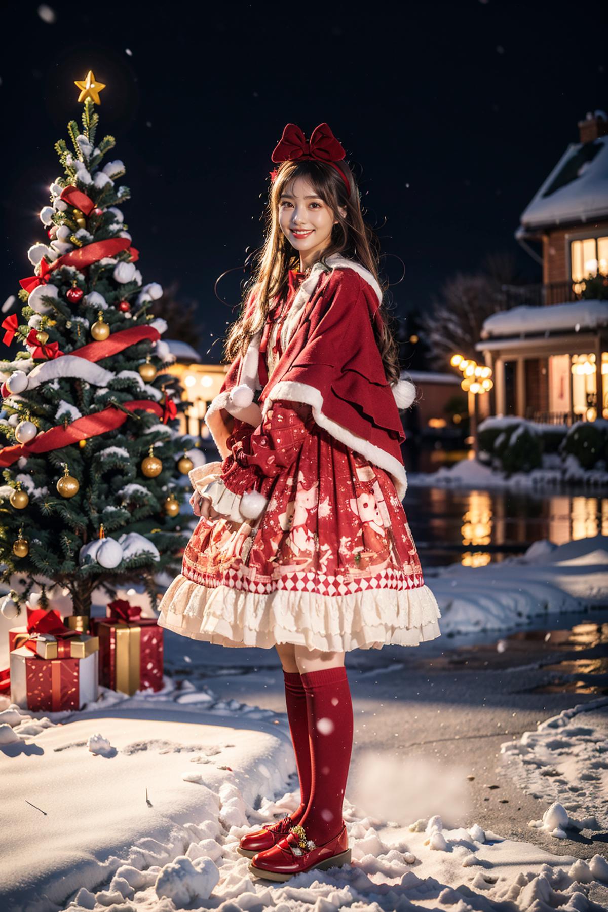 [Realistic] Christmas dress | 圣诞小裙几 image by cyberAngel_