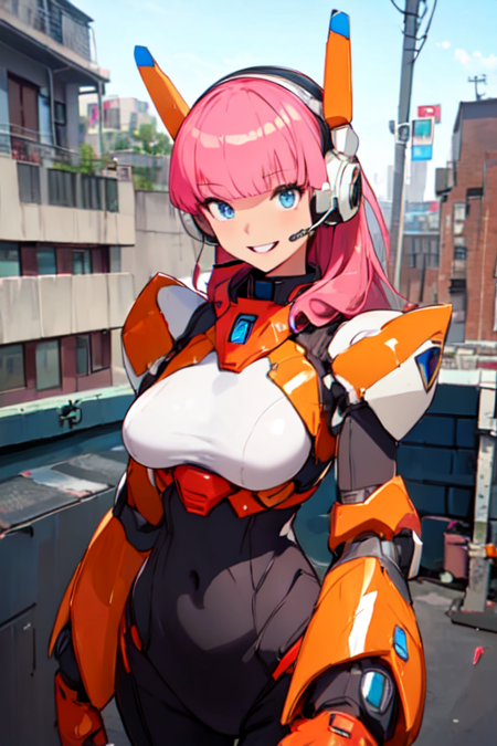 android masterpiece pink hair robot ears