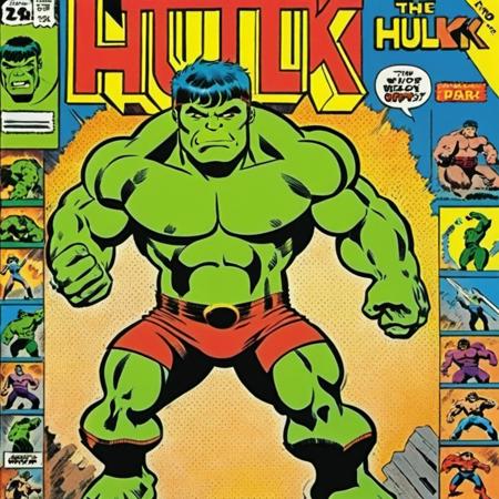 ppopart, the hulk classic comic cover