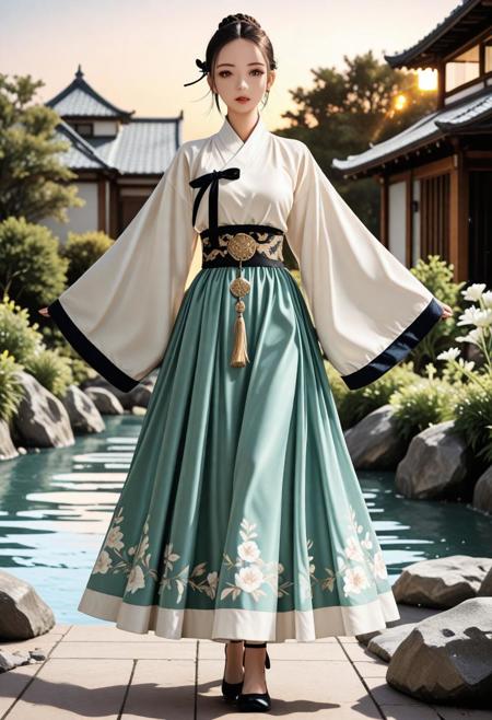 D063 Tang Hanfu dress V1 Illust