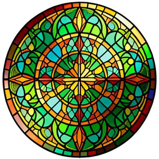 Stained glass circle image by simpledit