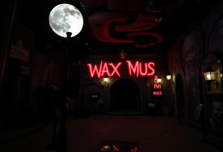 The terrifying wax museum at night
