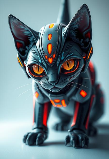 realistic of alien hypersonic cat