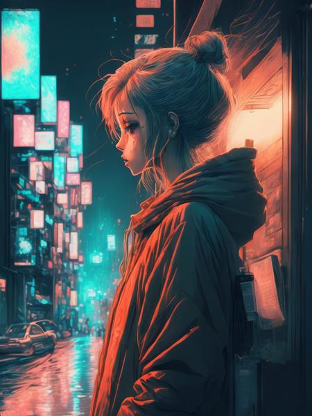 <lora:LiamWong:1>3am thoughts,manga style,neotokyo