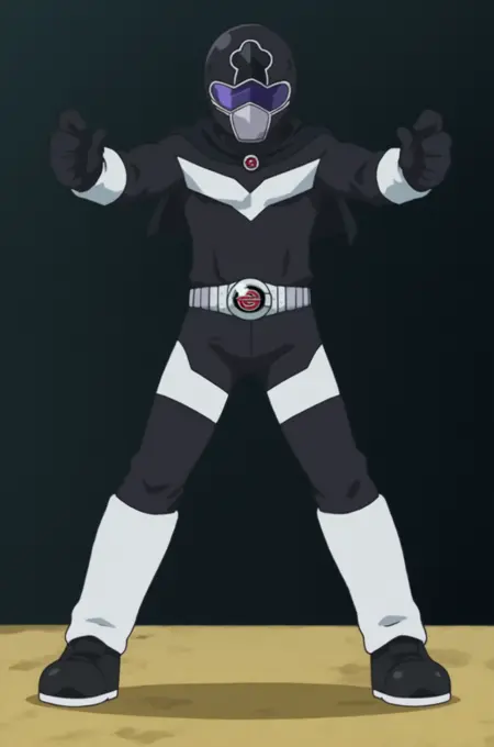 Gachi Rangers (mitsudomoe) - Gachi Black, Yuuichi Haguro - PDXL