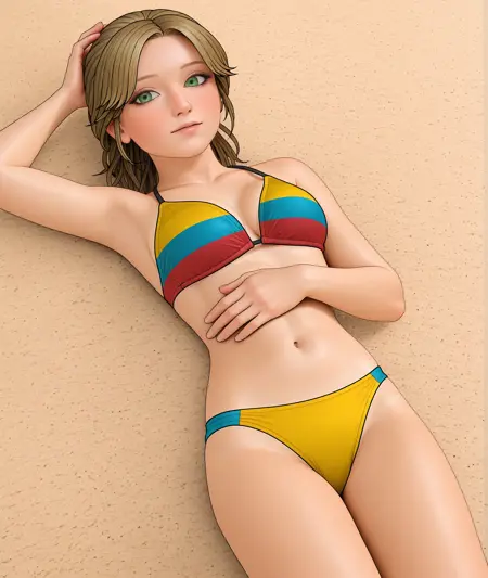 [Malebolgia] Ecuador Flag Pattern Bikini and other object logo Illustrious