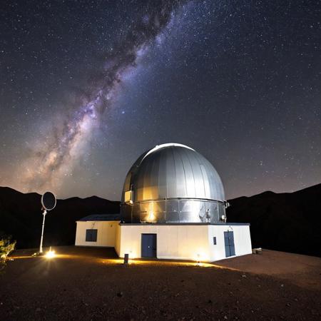 El Leoncito Observatory was established in 1983 in El Leoncito National Park, in the province of San Juan, an ideal place for observation with nights of deep darkness, without pollution, without clouds 270 to 300 days a year, low humidity. The telescope, 2.15 m in diameter and installed at an altitude of 2,552 m, is used by researchers for several programs: the origin of stars, the chemical evolution of the galaxy, the speed of the galaxy's retreat, the Magellanic Clouds, the closest galaxies to Earth. In the same province, the Félix Aguilar Observatory has discovered several asteroids with its Carlos Cesco astronomical station, located at an altitude of 2,348 m. Dependent on the University of San Juan, it is open to the public.