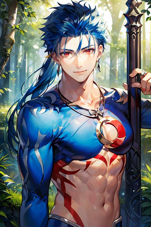 Cu Chulainn (Lancer) - Fate Series (Stay Night And Prototype) image by Rendai