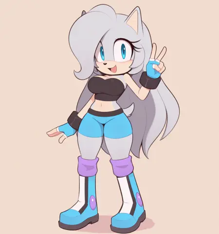 Sonic OC - Venus the Hedgehog (Illustrious)