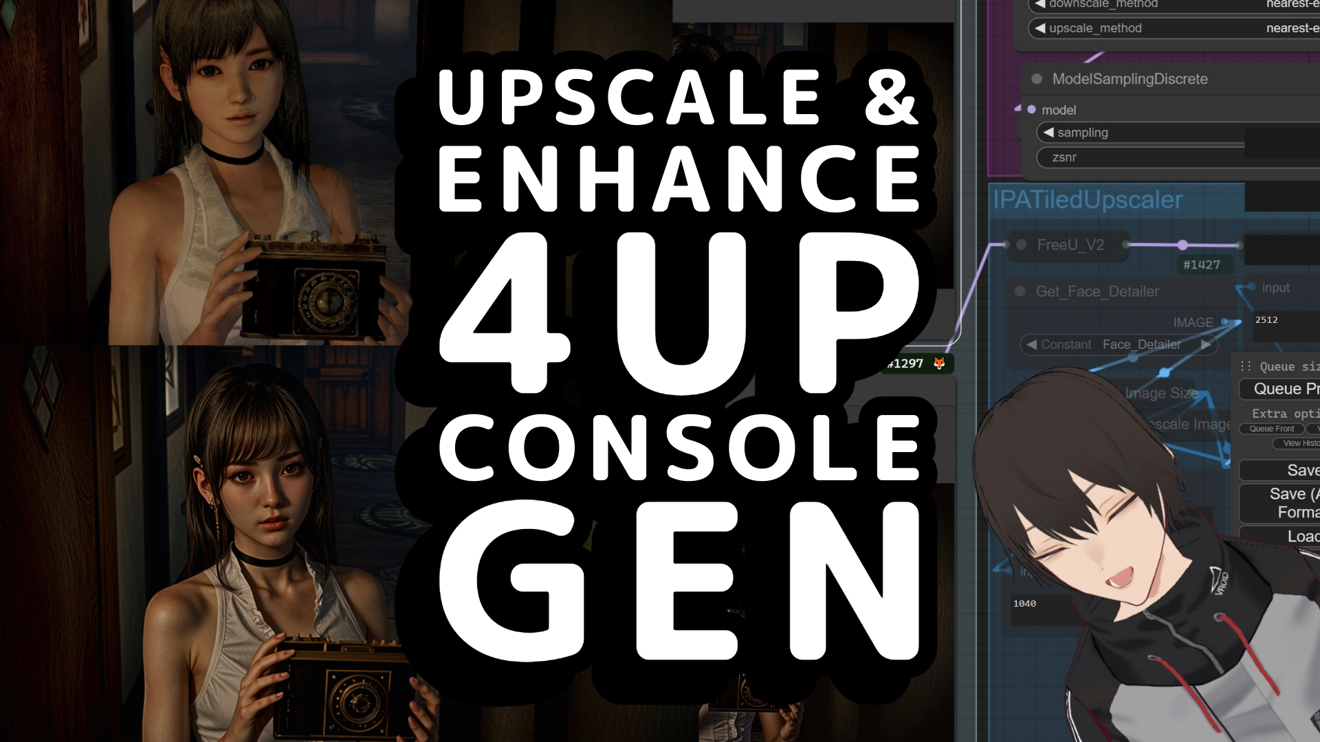 IF 4Up! Console Gen Upscaler Enhancer Workflow
