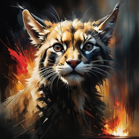 designed by Guy Denning, Russ Mills, Daniel F Gerhartz, Burning Feline [Goat| Robin], from inside a Antwerp, Bokeh, Remodernism, volumetric lighting, Film grain