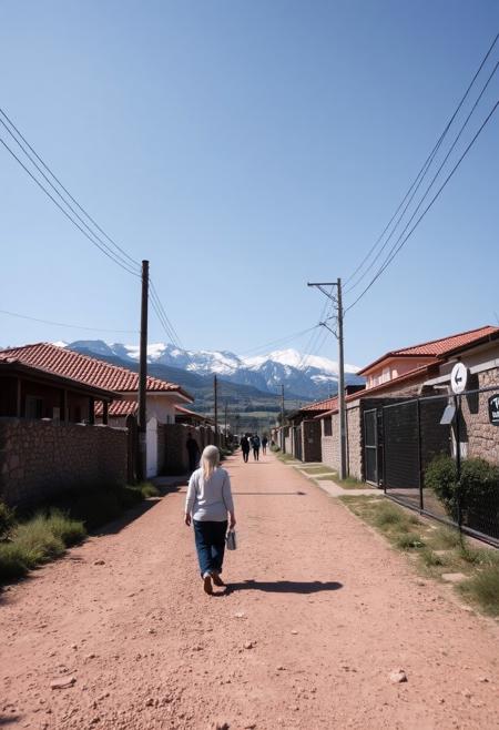 that distinct way of walking that gives the impression of not being from around these parts