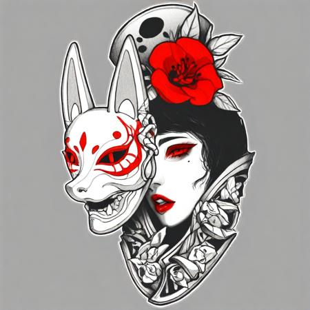 chine tattoo sketch V1